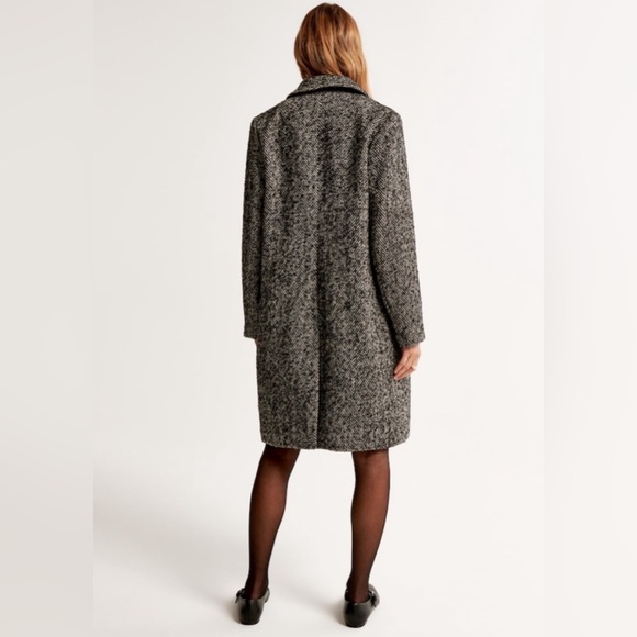 Abercrombie Wool Blend Dad Coat S - Picture 2 of 16